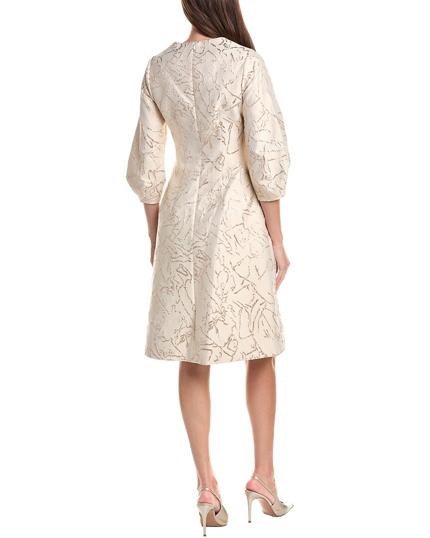 Teri Jon by Rickie Freeman | Womens | Jacquard Keyhole Mini Dress | Brown