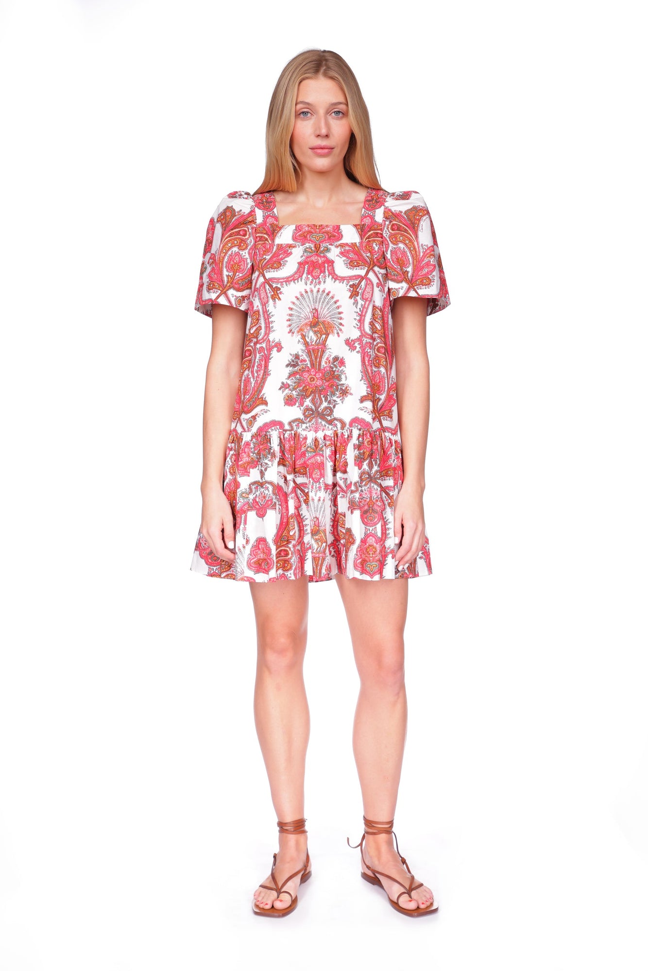 Janie Dress | Peacock Coral
