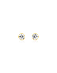 14kt Yellow Gold 2ct Lab Diamond Studs | 14K Yellow Gold