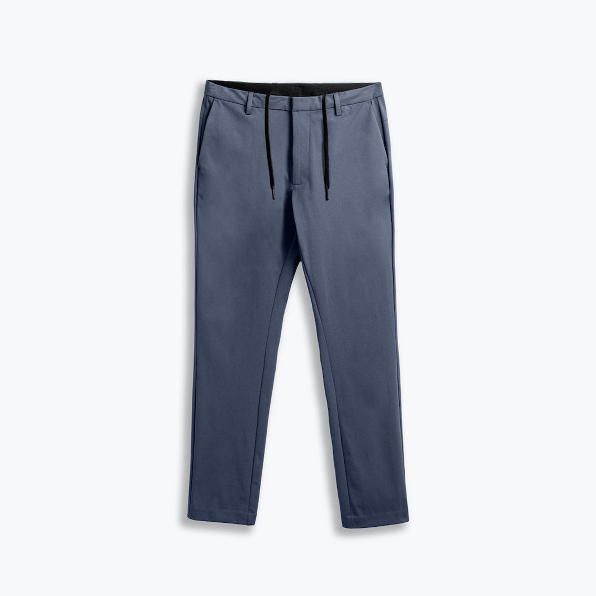 men's slate blue kinetic tapered pant flat shot of front