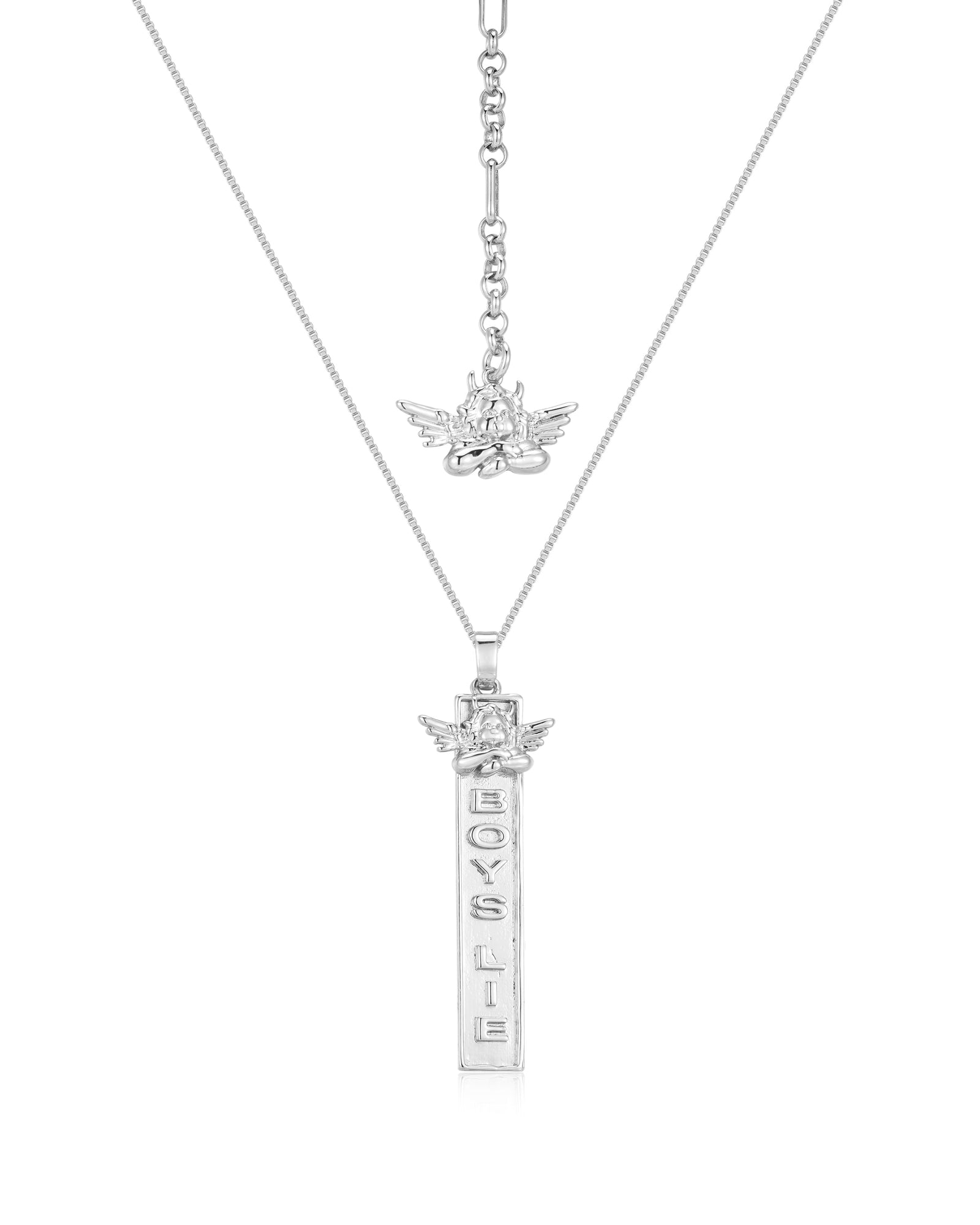 The Suzi Angel Necklace | Silver