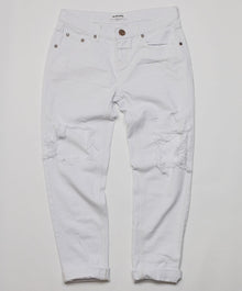 Awesome Baggies Low Waist Straight Leg Denim Jeans | White Beauty