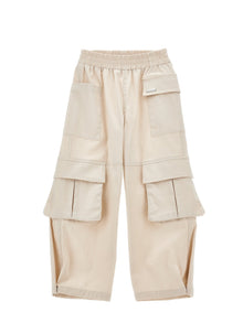 Girls | Stretch Cargo Trousers | Beige