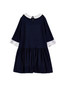 Girls | Viscose Jersey Dress | Dark Blue