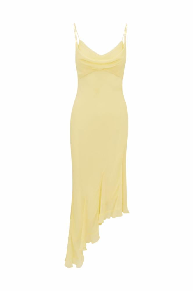 Chesley Chiffon Slip Dress | Citron