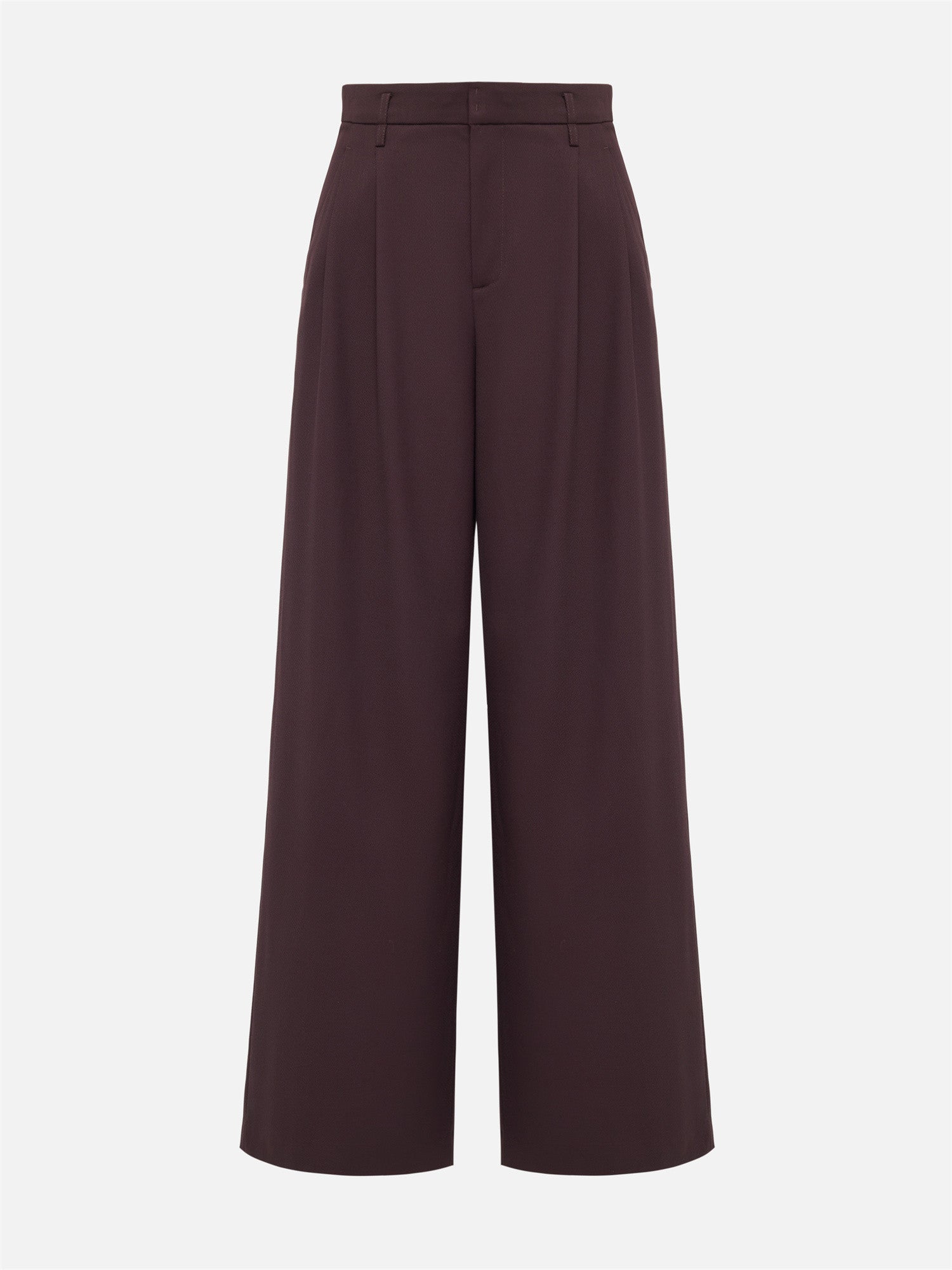 Straight-cut Commuter Suit Pants | Purple
