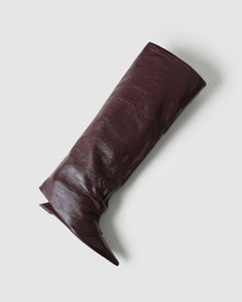 Womens | Stated Leather Boot | Burgundy