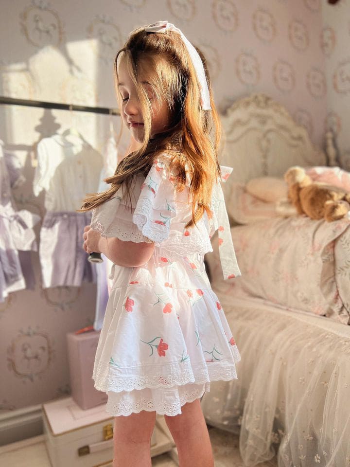 Tulip Cotton Blouse and Shorts Set | Tulip