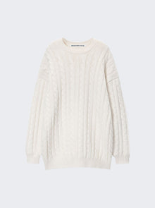 Women | alexanderwang | Cable Pullover Dress Ivory