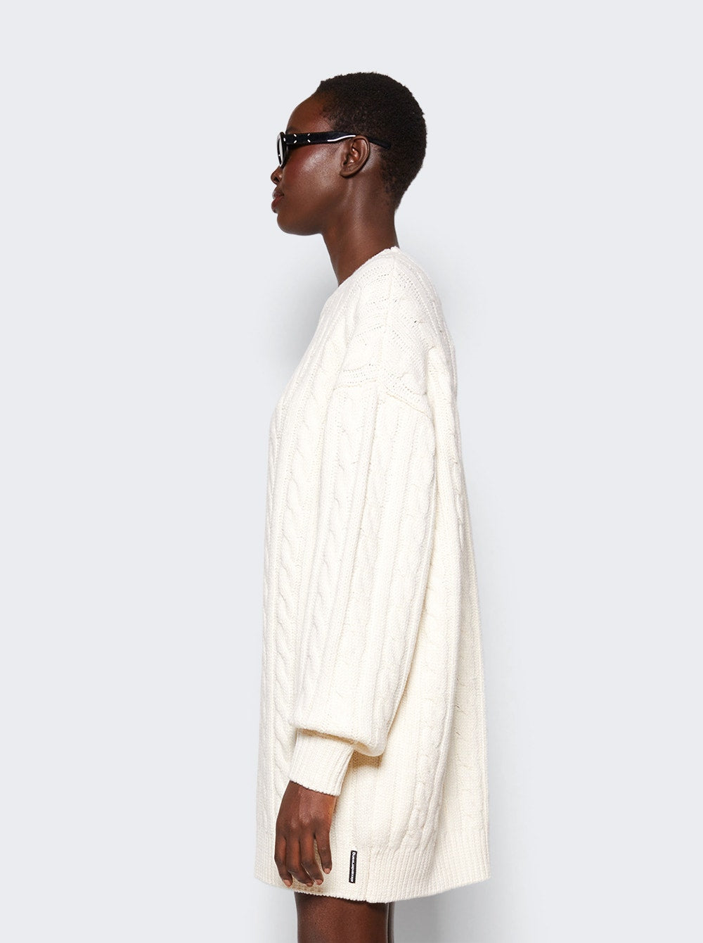 Women | alexanderwang | Cable Pullover Dress Ivory