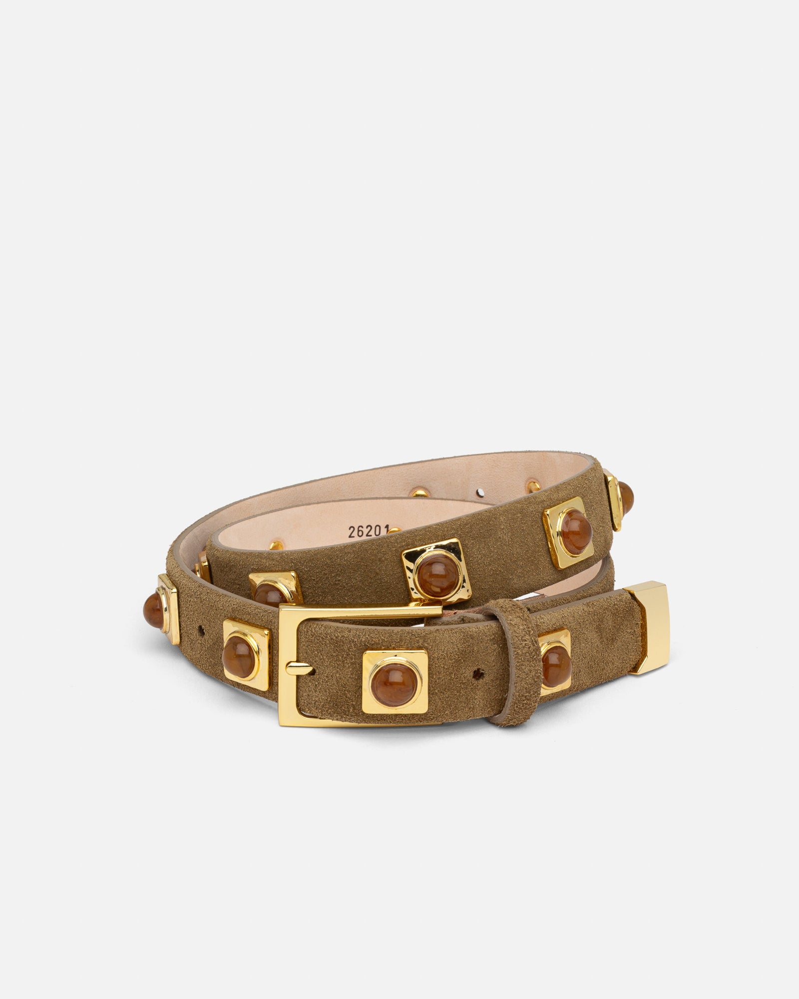 No. 2 Belt | Mocha/Gold