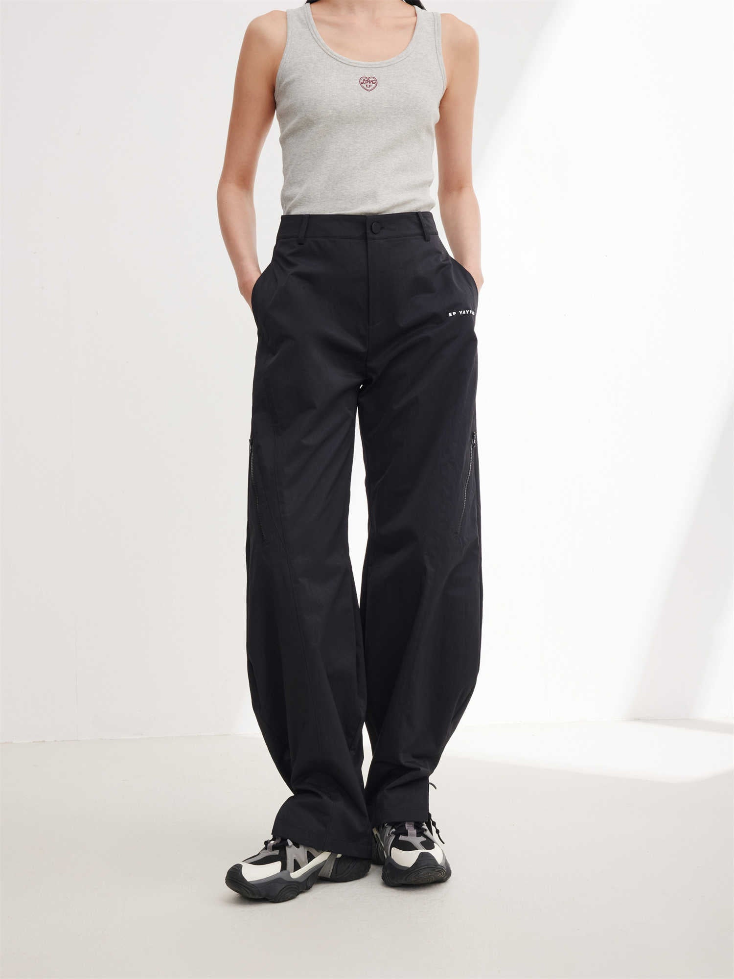 Outdoor Sport Wide-leg Pants | Black