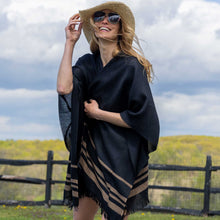 Women | Sail Kimono | Black / Taupe