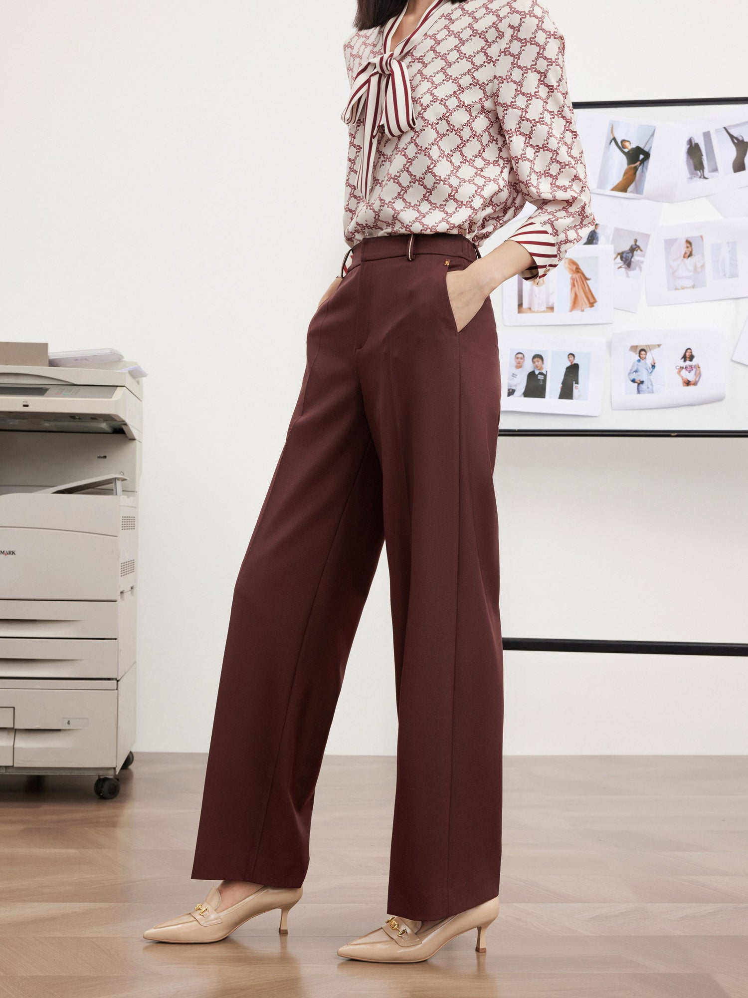 Suit Trouser | Wine Red