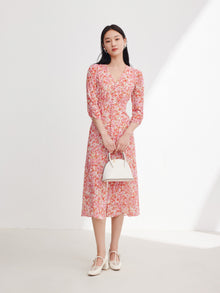 Mulberry Silk Dress | Pink