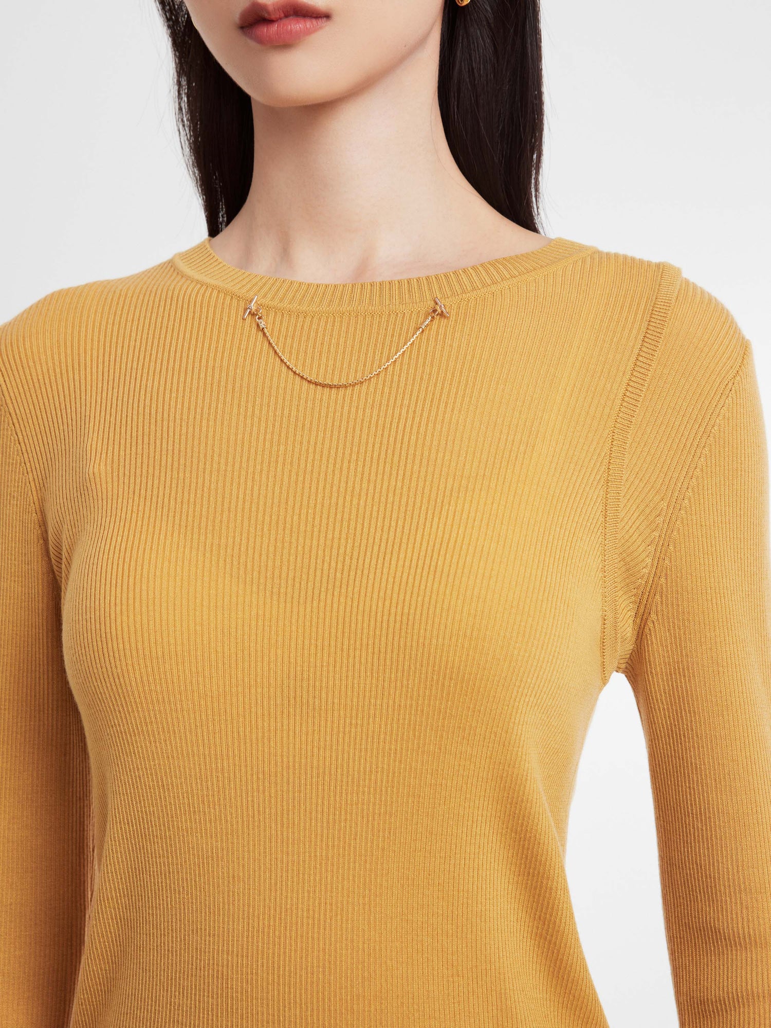 Knitted Top | Yellow