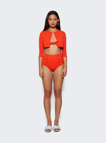 Women | Lisa Marie Fernandez | Swim Cardigan | Tomato Crepe