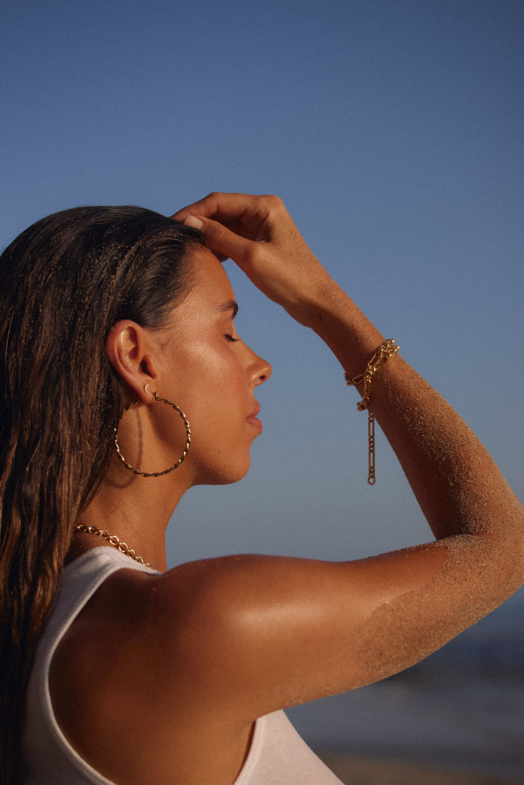 Hanalei Twisted Hoops | Sivan Ayla x Luv Aj | 18K Gold Plated