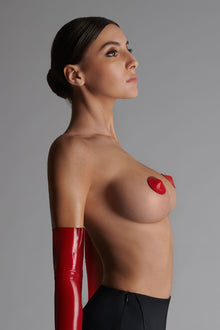 Patent leather nipple covers - Les Fétiches | Black