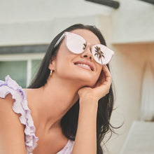 Womens | Gemma Sunglasses | Opalescent Pink | Cherry Blossom Lenses