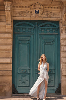 Lowry Halter Maxi Dress | Ice Blue