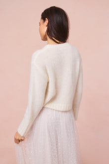 Jorah Alpaca-Blend Bow Pullover | Snowflake Kiss