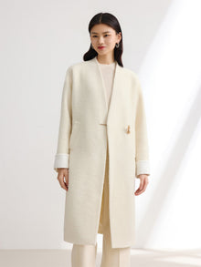Boucle Long Blazer | Beige