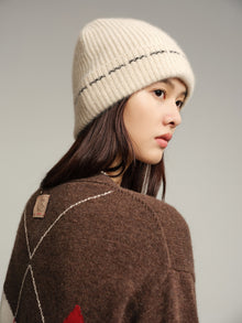 Pattern Knit Cardigan | Brown Multi