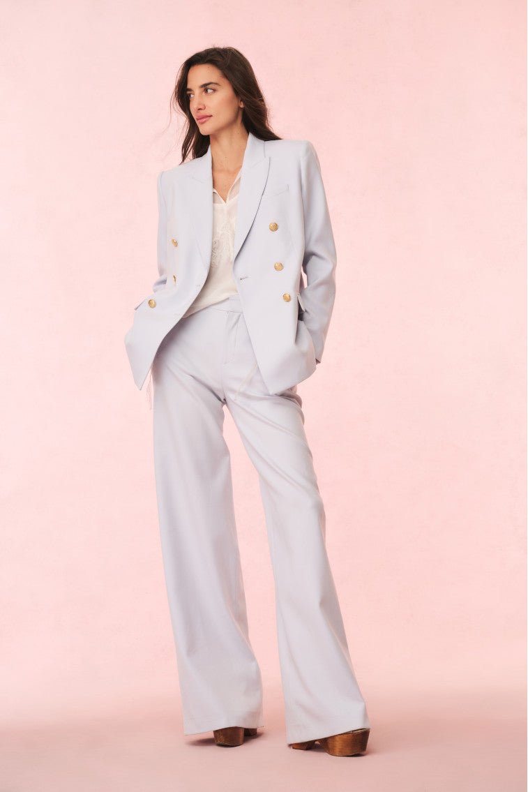 Reiser Wool-Blend Double-Breasted Blazer | Whispy Sea