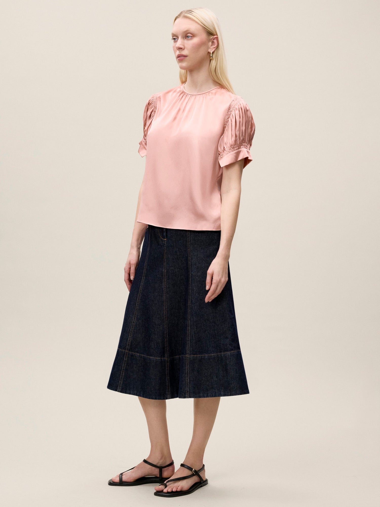 Short Sleeve Charm Blouse | Rhubarb