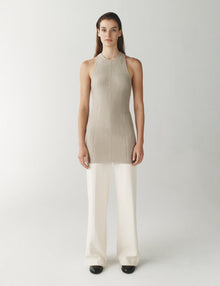 Womens | The Silo Top in Striated Silk | Carbon