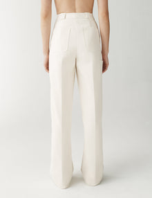 Womens | The Utility Trousers in Washed Canvas | Chalk