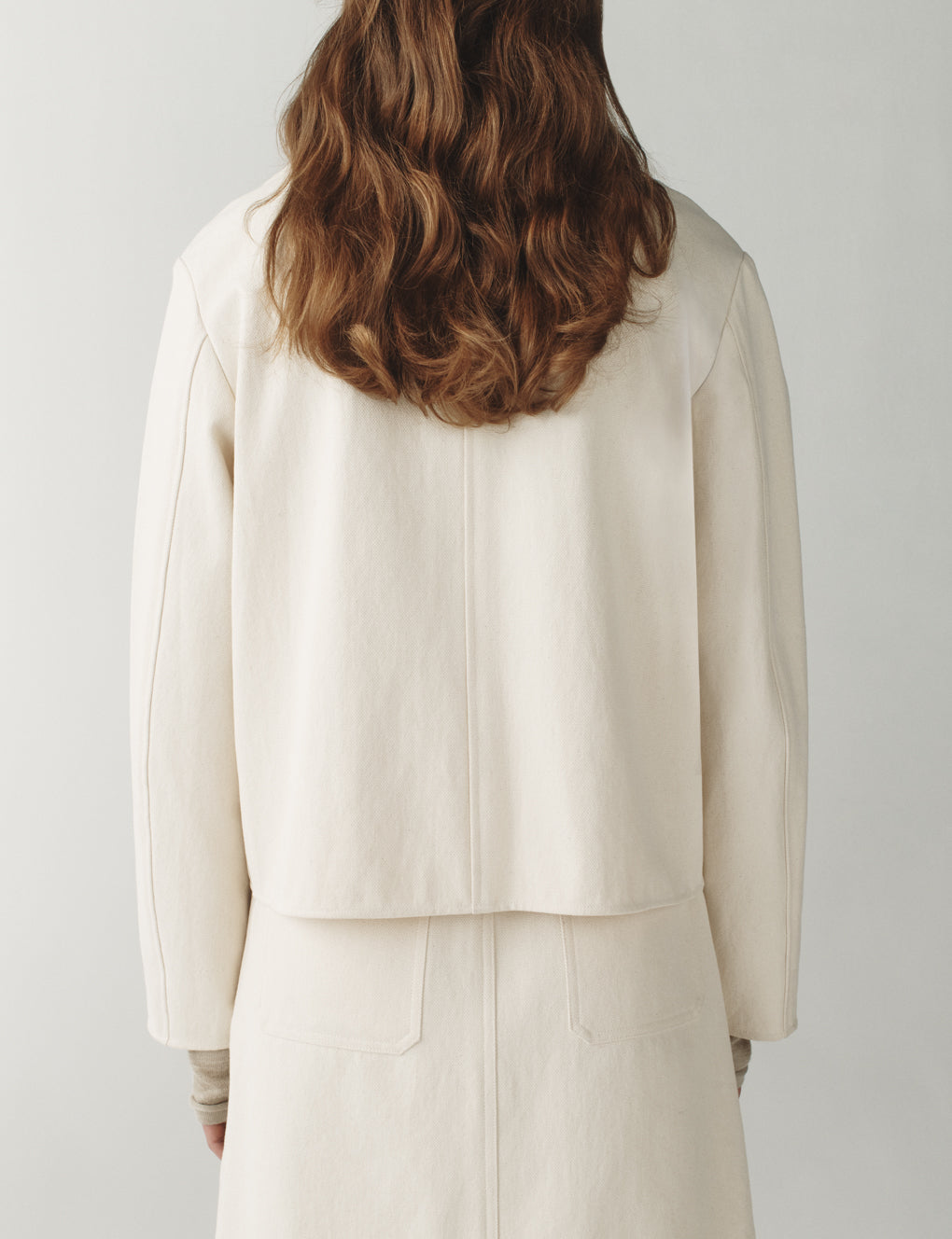 Womens | The Quarry Jacket in Washed Canvas | Chalk