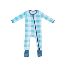 Boy | Bamboo Pajama Bundle | Aqua Gingham