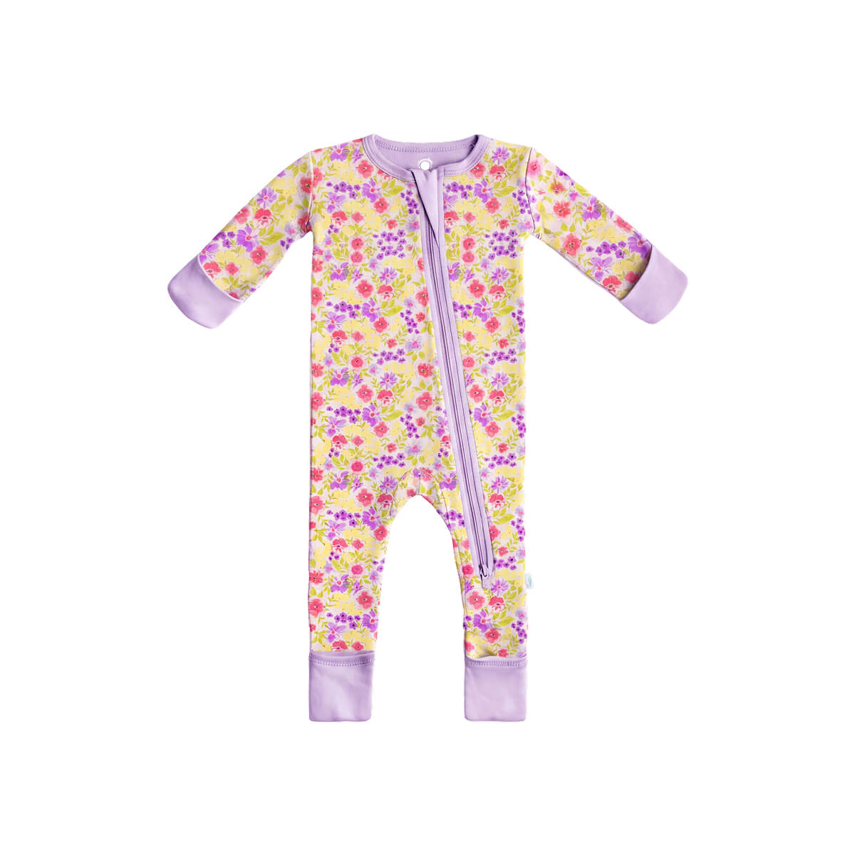 Girl | Baby Bamboo Pajamas w/ DreamCuffs | Spring Floral