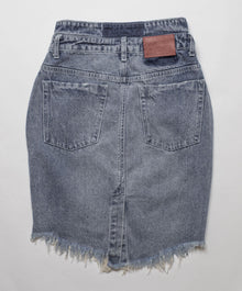 2020 High Waist Mini Denim Skirt | Blue Society