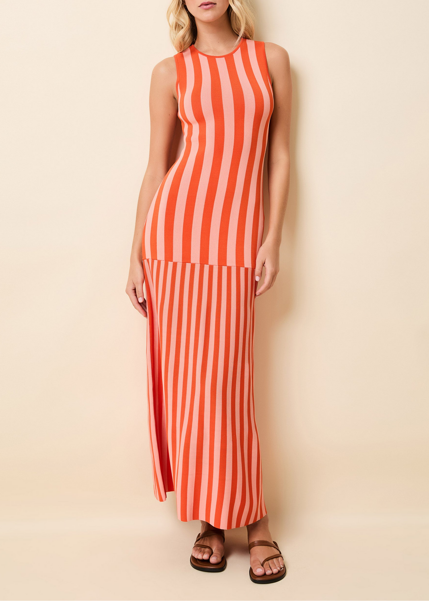 Womens | Petra Dress | Peachykeen/Rust