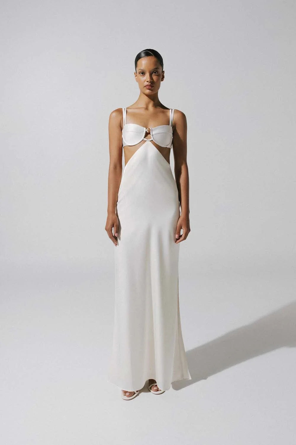 Kalina Maxi Dress | Alabaster Shell