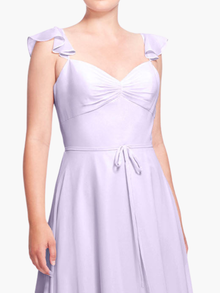 Naples Ruffle Strap Gown | Lilac
