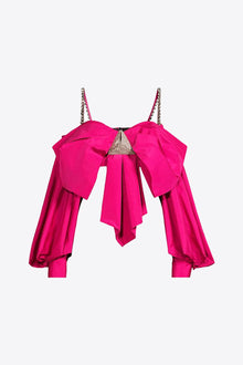 Oversized Bow Top | Magenta