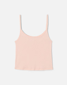Womens | Jolie Tank | Pink Salt Honeycomb