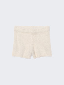 Women | Jacquemus | Le Short Neve Fluffy Bike Shorts | White