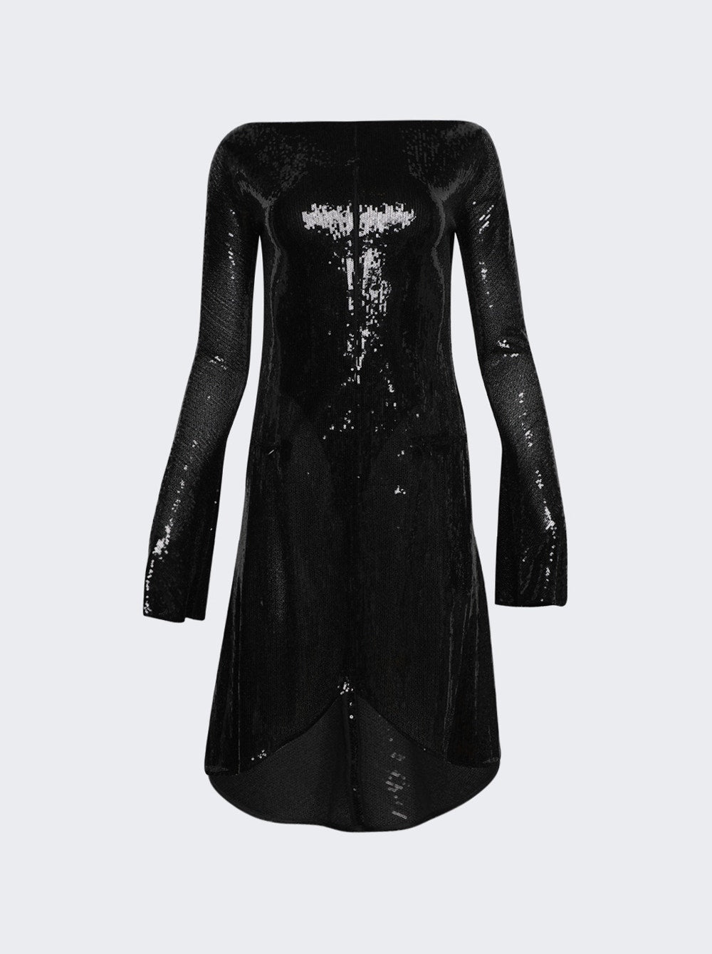 Women | Courrèges | Ellipse Glitter Dress | Black