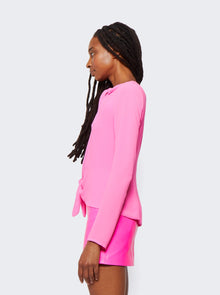 Women | The Attico | Zelda Blouse | Neon Fuchsia Pink
