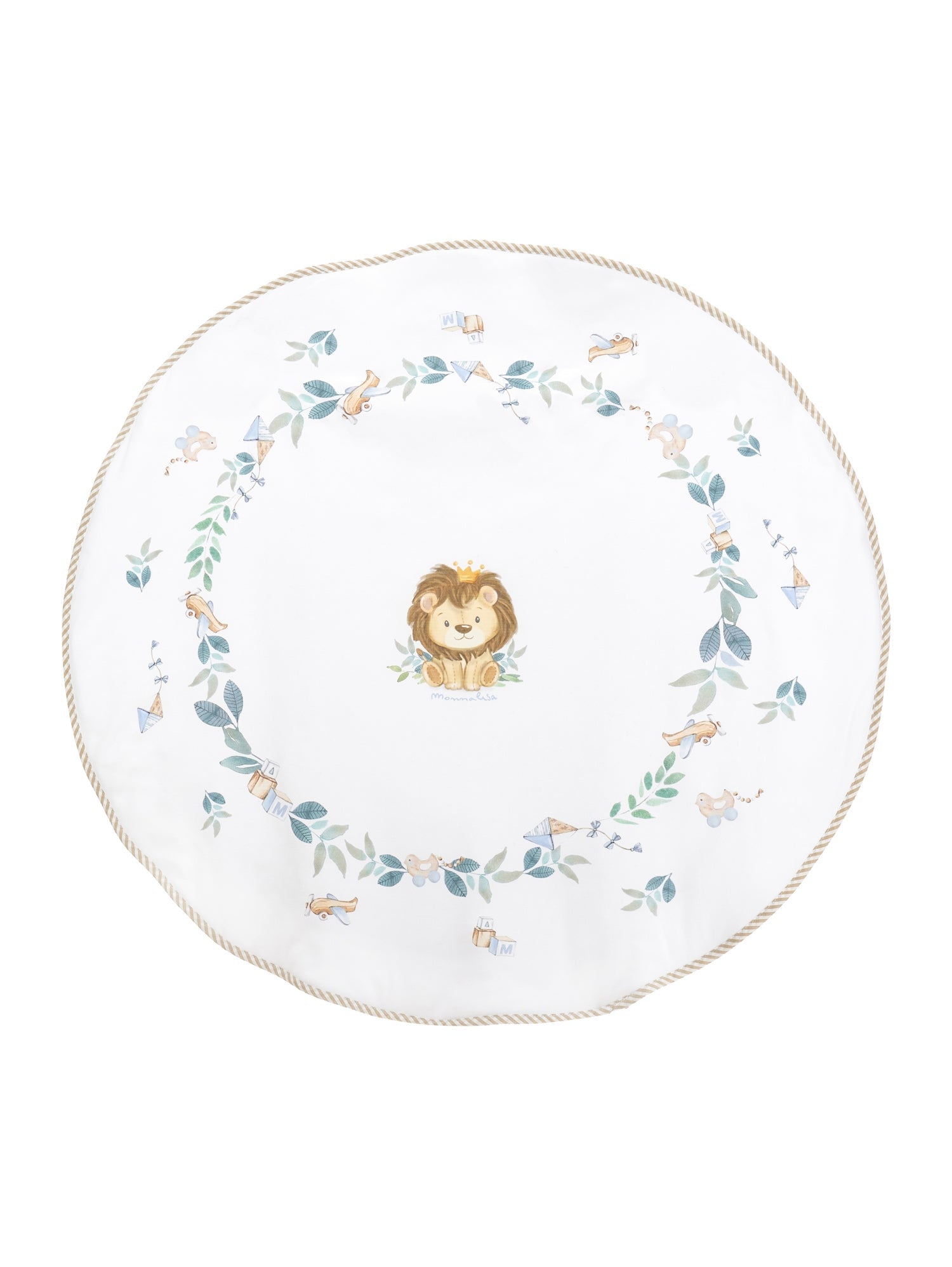 Boys | Round Padded Blanket | White