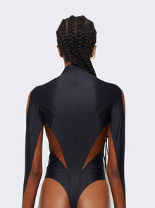 Women | Mugler | Illusion Mockneck Bodysuit