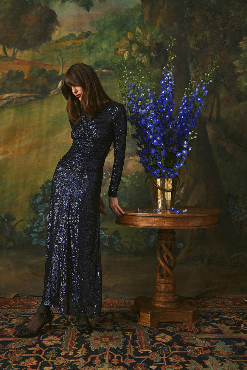 Maisy Dress | Midnight Sequins