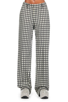 Crystal Slit Trouser | Black Multi