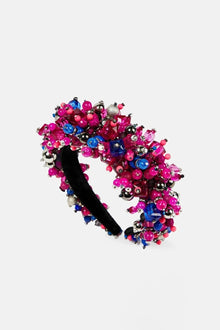 Crystal Grape Headband | Pink Multi