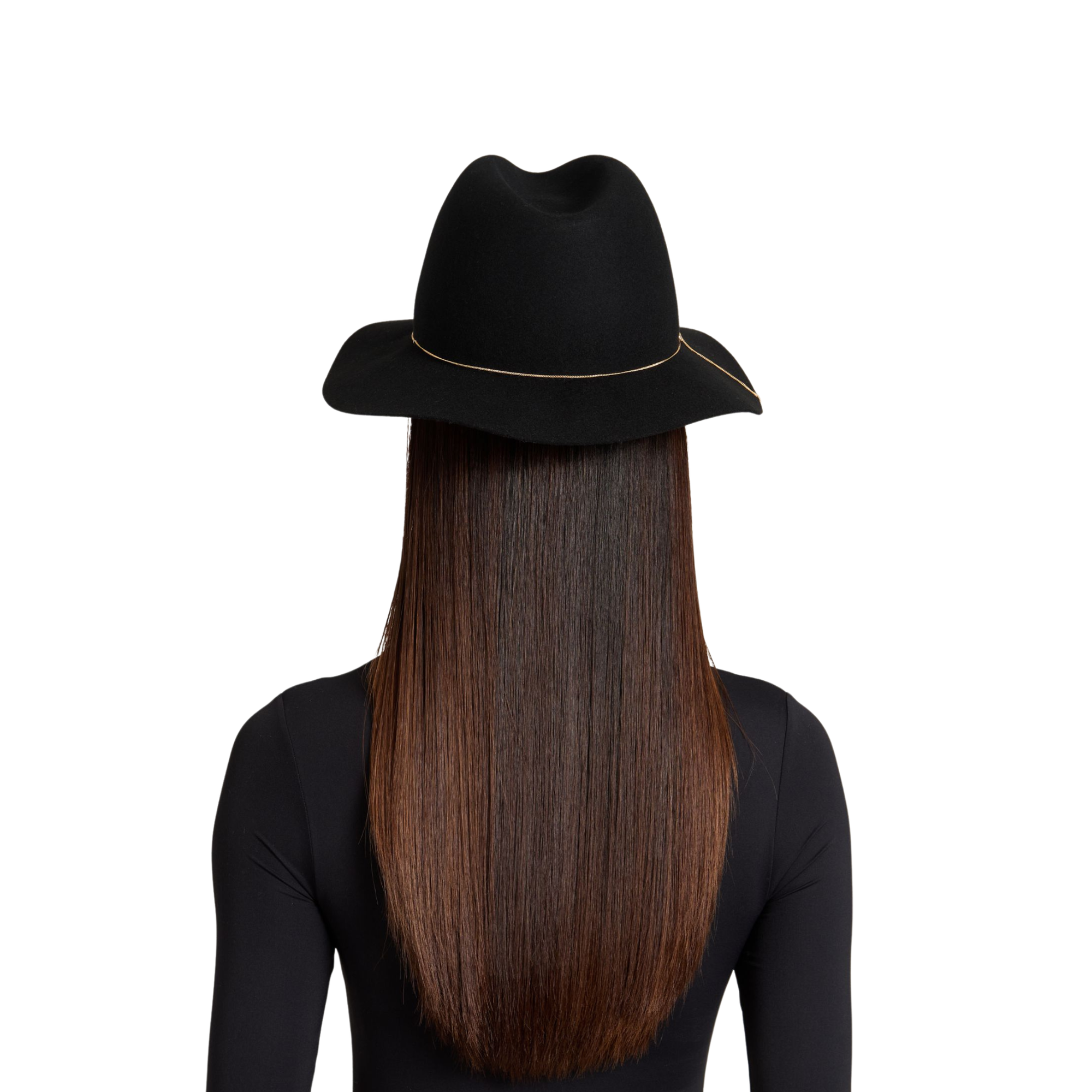 Sandy Wool Felt Fedora | Black